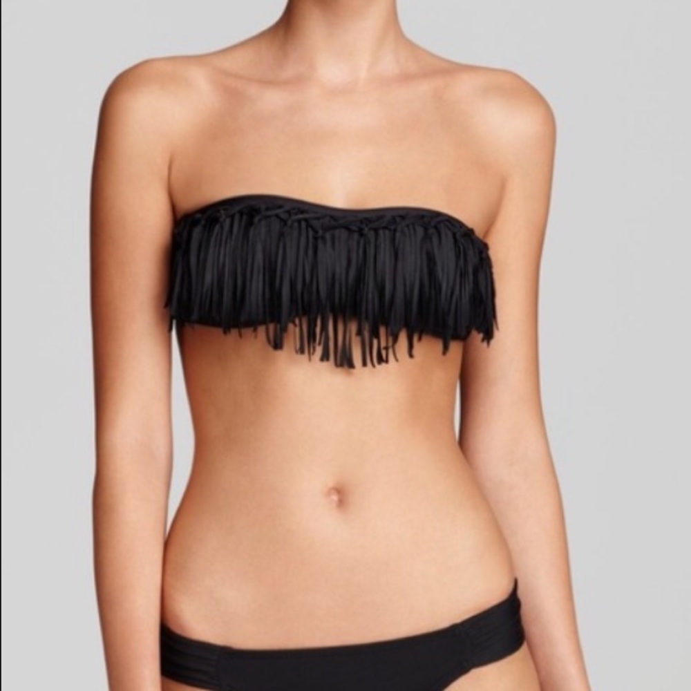 L space fringe bandeau top